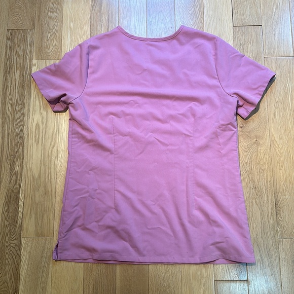 Chalk Pink Catarina - One-Pocket Scrub Top - S / Chalk Pink - Picture 3 of 3